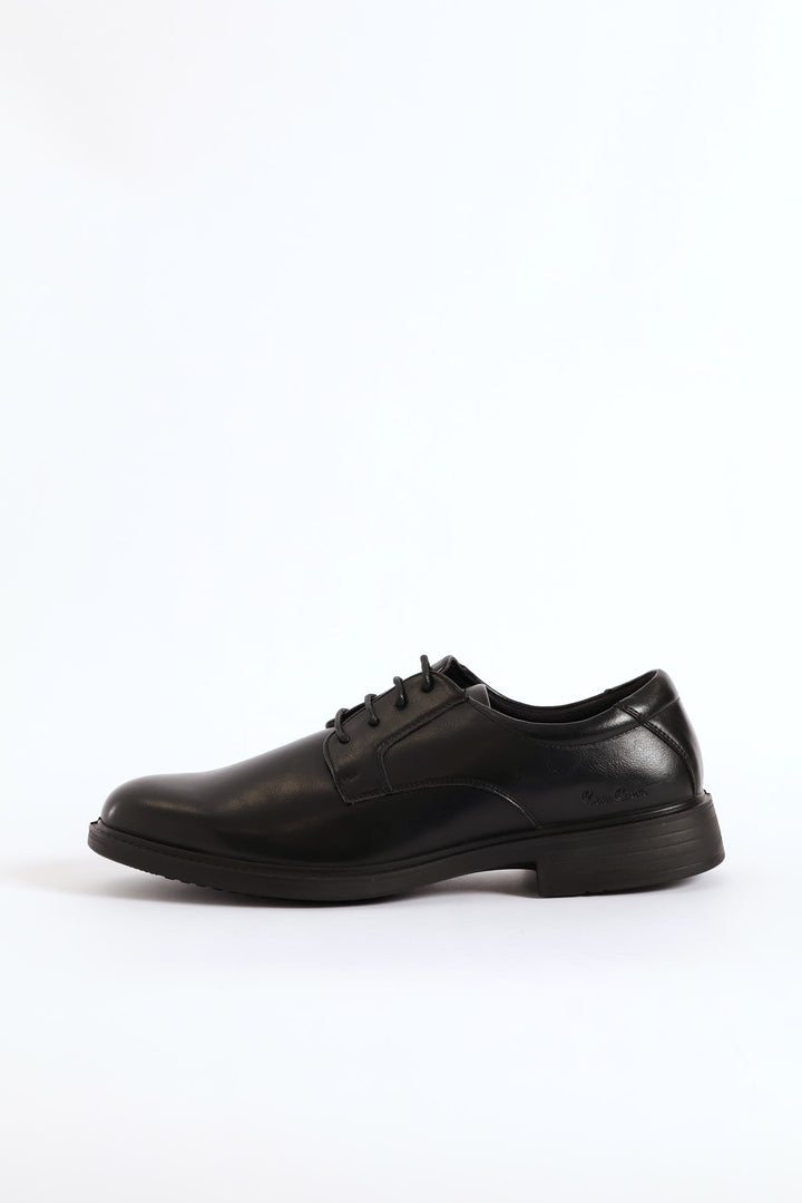 Wide Toe Formal Lace Up Shoe - Black