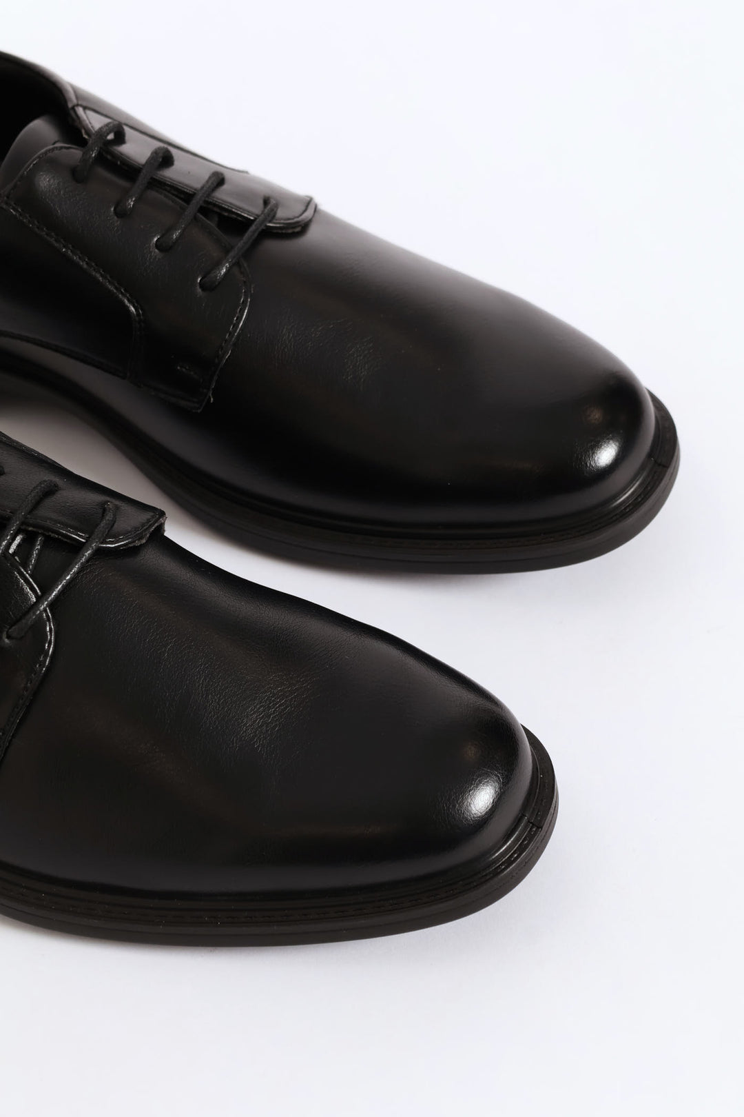 Wide Toe Formal Lace Up Shoe - Black