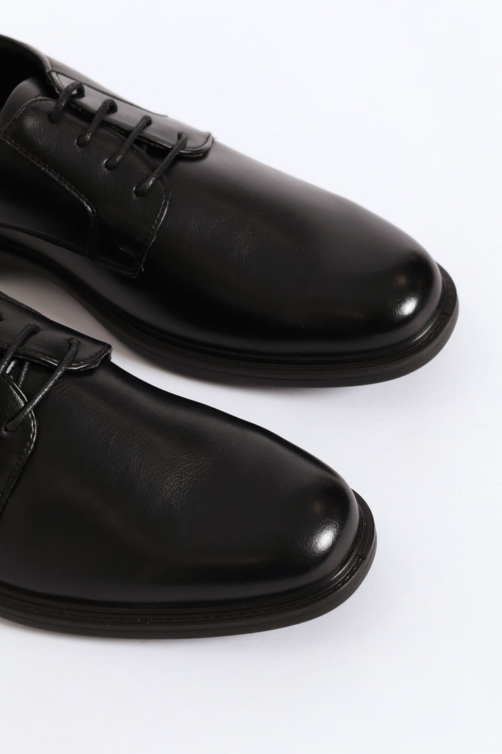 Wide Toe Formal Lace Up Shoe - Black