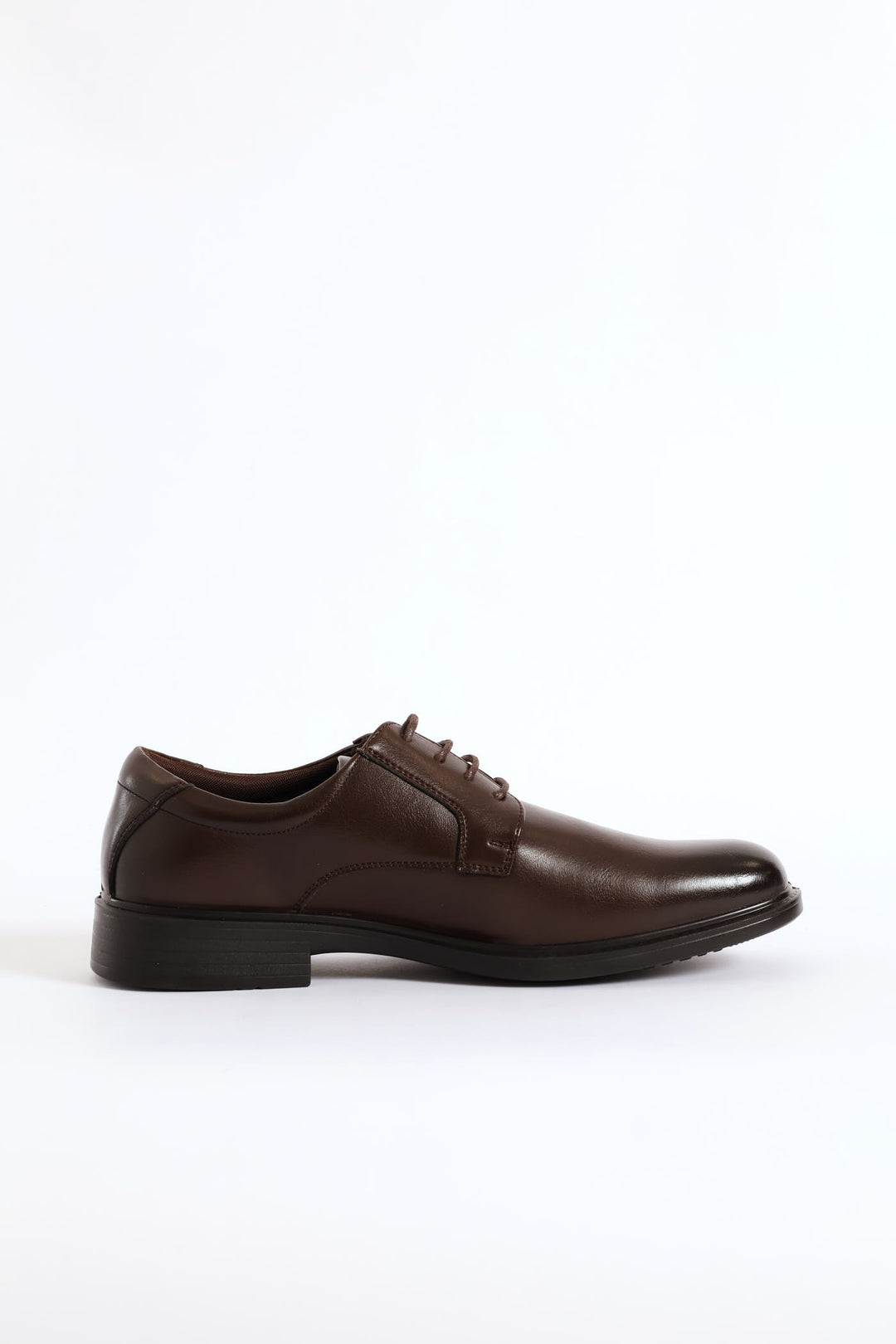 Wide Toe Formal Lace Up Shoe - Brown