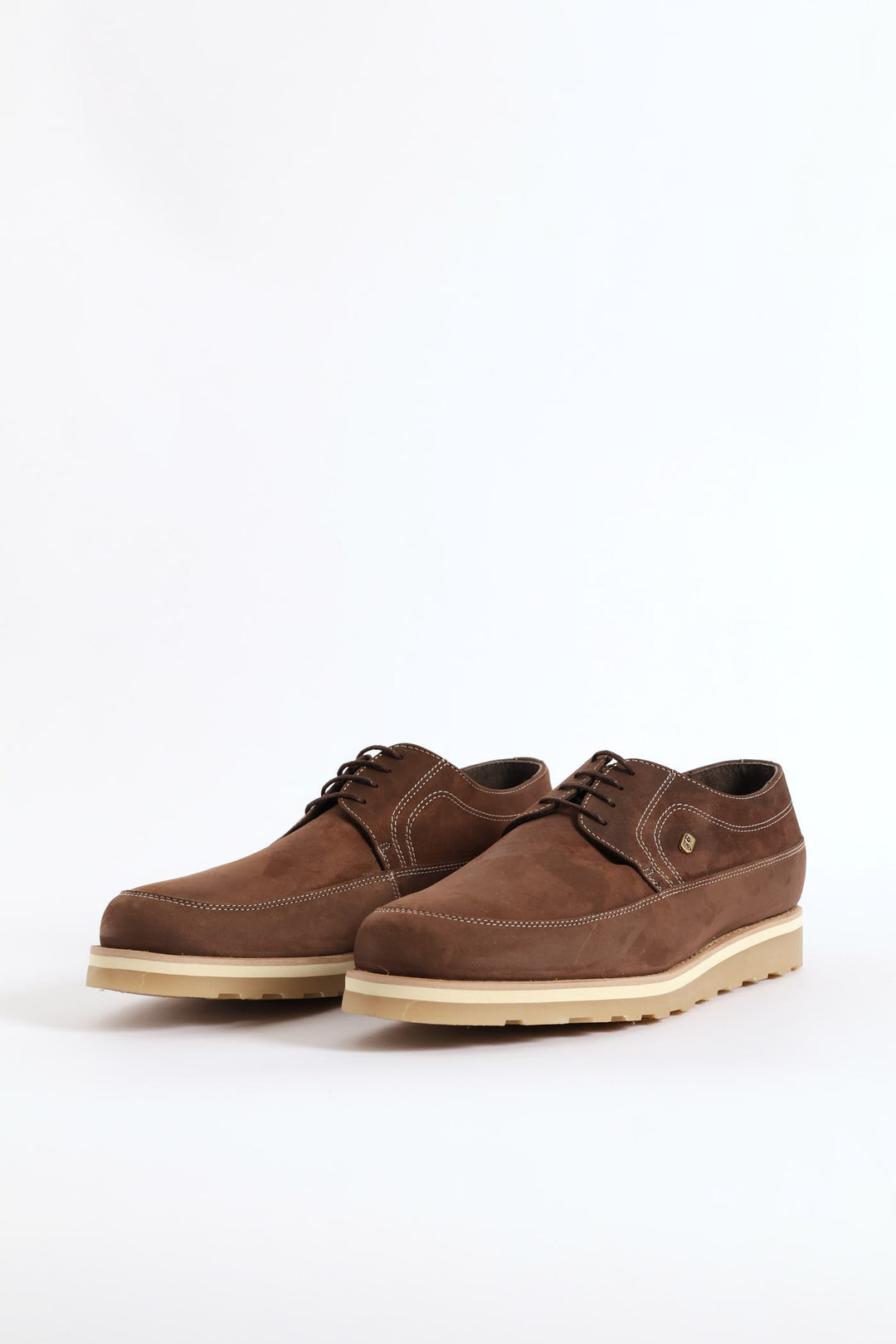Leather Smart Casual Lace Up Shoe - Brown