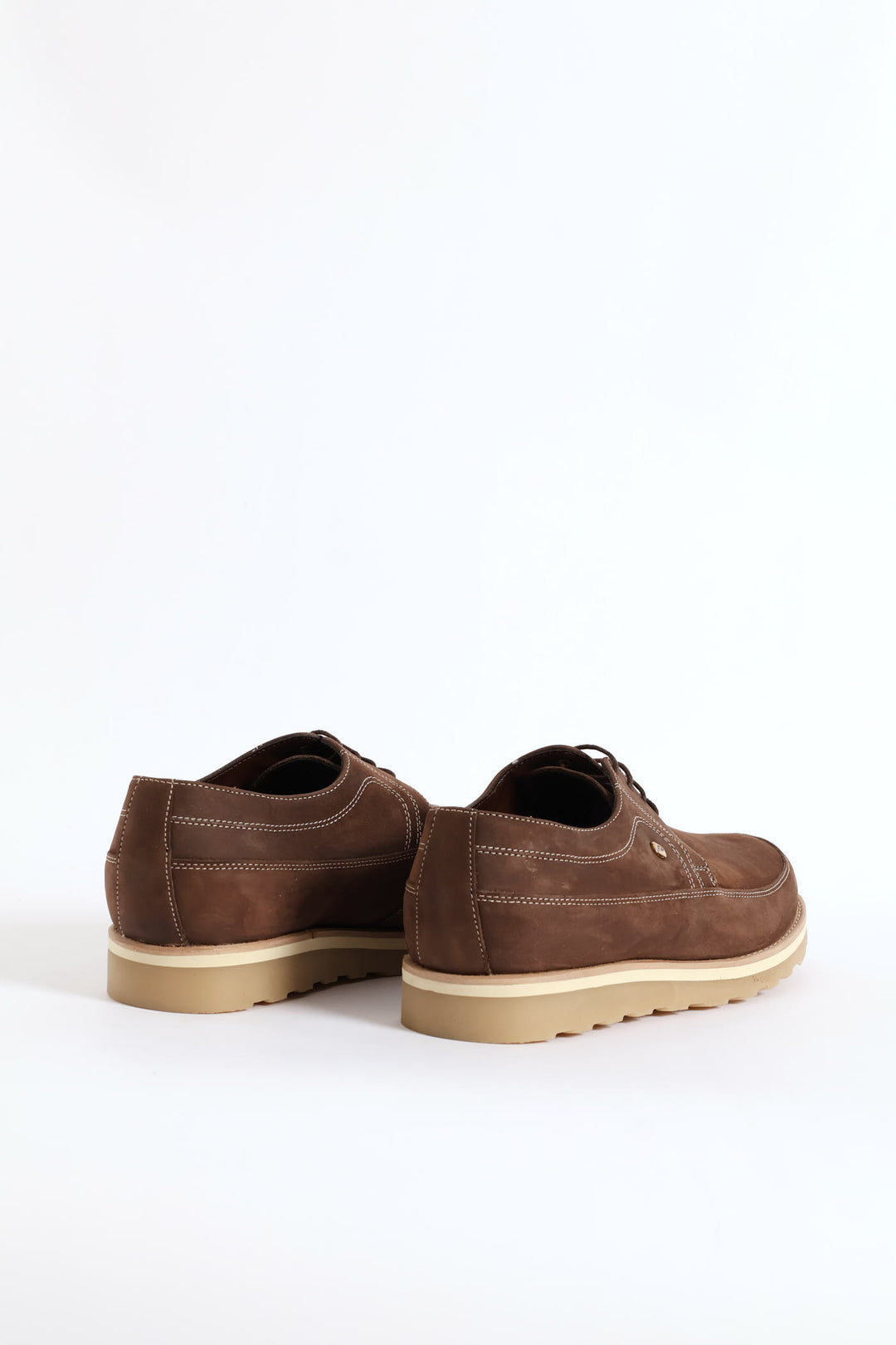 Leather Smart Casual Lace Up Shoe - Brown