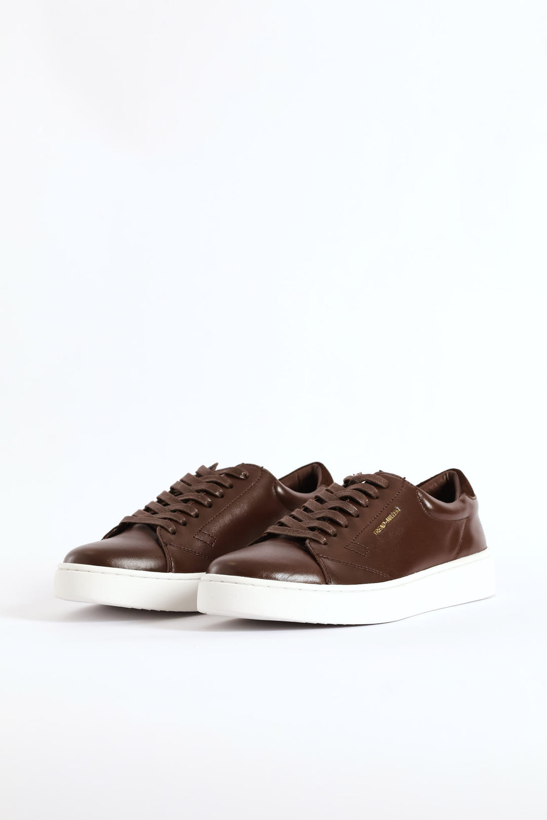 Basic Leather Court Sneaker - Chocolate