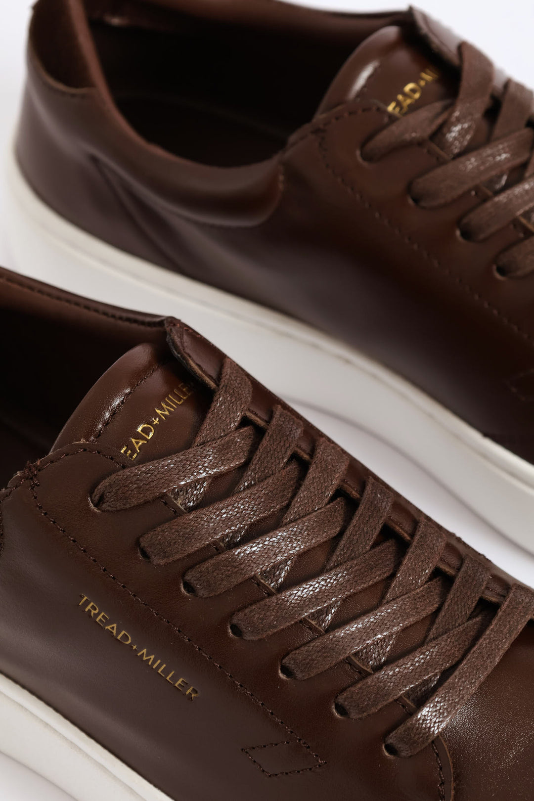 Basic Leather Court Sneaker - Chocolate