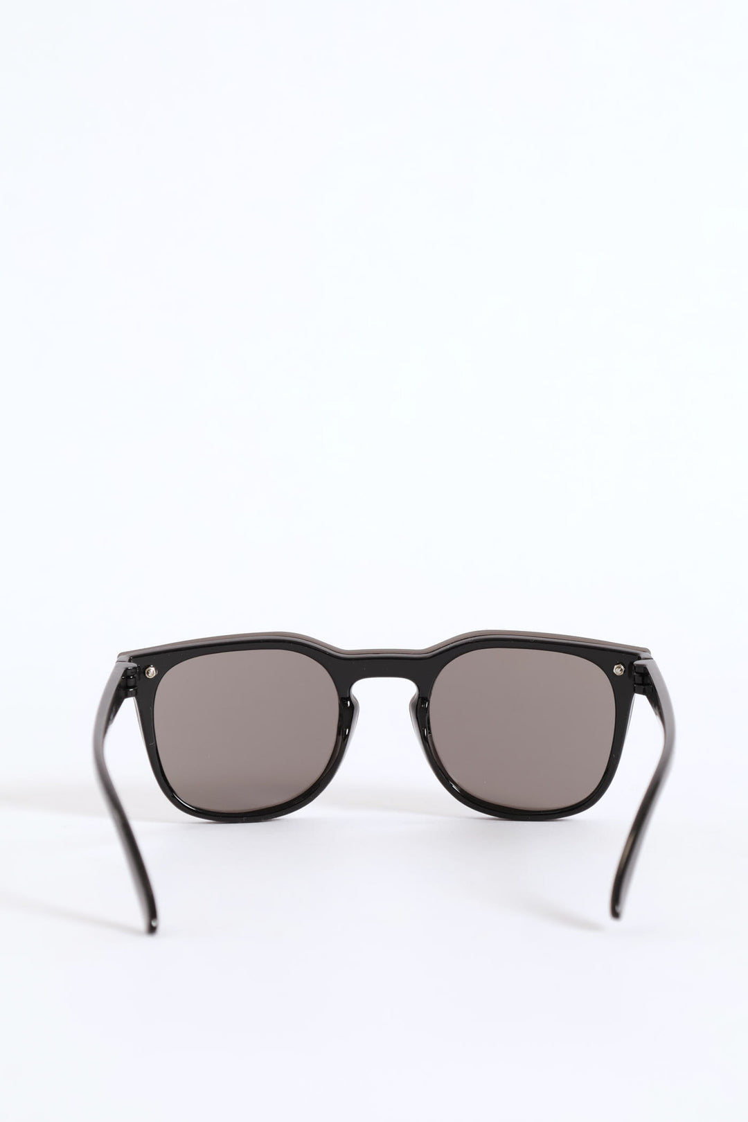 Pre-Boys Rimless Round Mirrored Wayfarer Sunnies - Silver