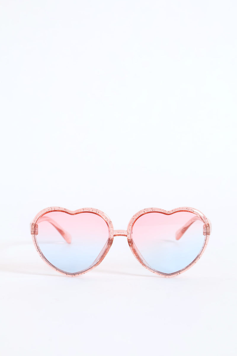 Girls Heart Ombre Sunnies - Multi