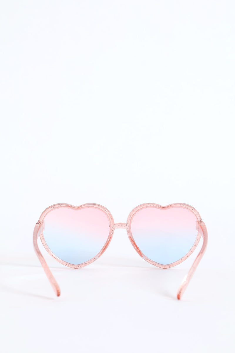 Girls Heart Ombre Sunnies - Multi