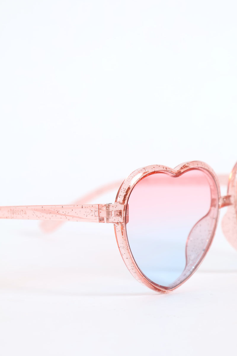 Girls Heart Ombre Sunnies - Multi