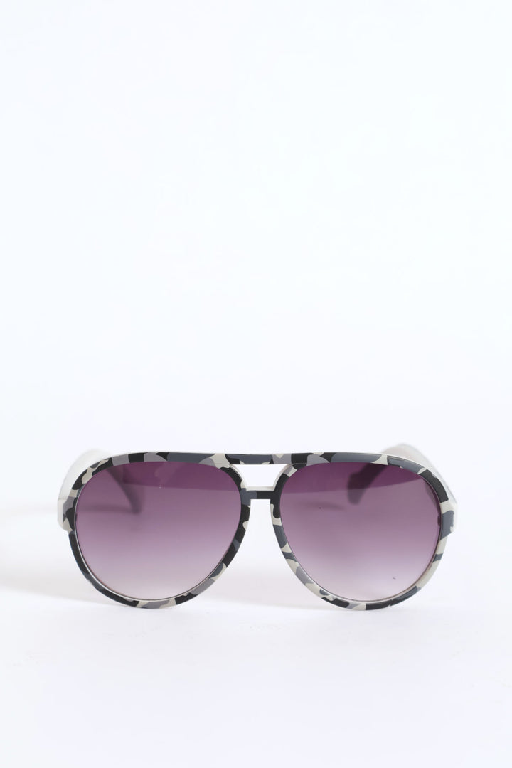 Pre-Boys Camo Retro Smoke Aviator Sunnies - Camo