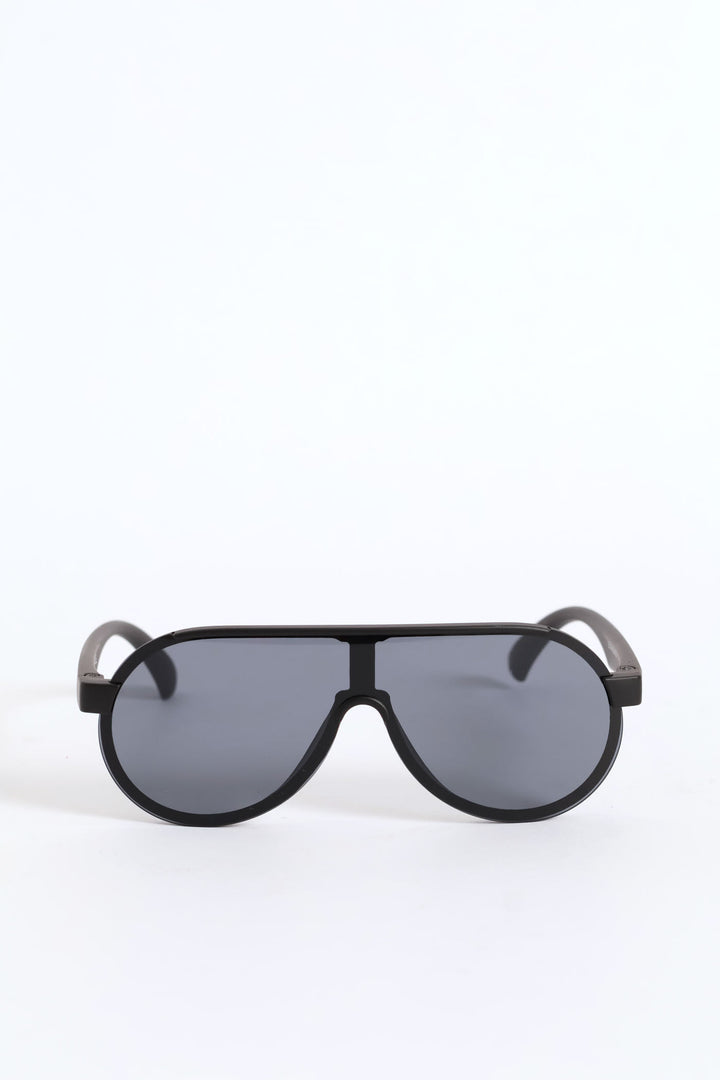 Pre-Boys Shield Sport Sunnies - Black