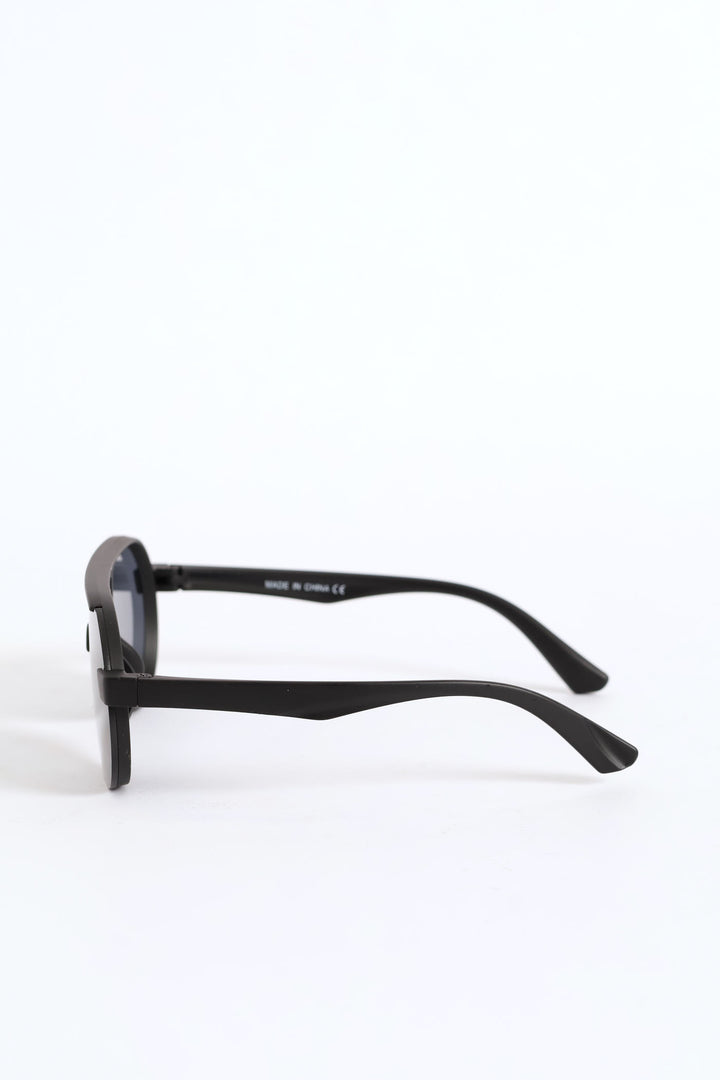 Pre-Boys Shield Sport Sunnies - Black