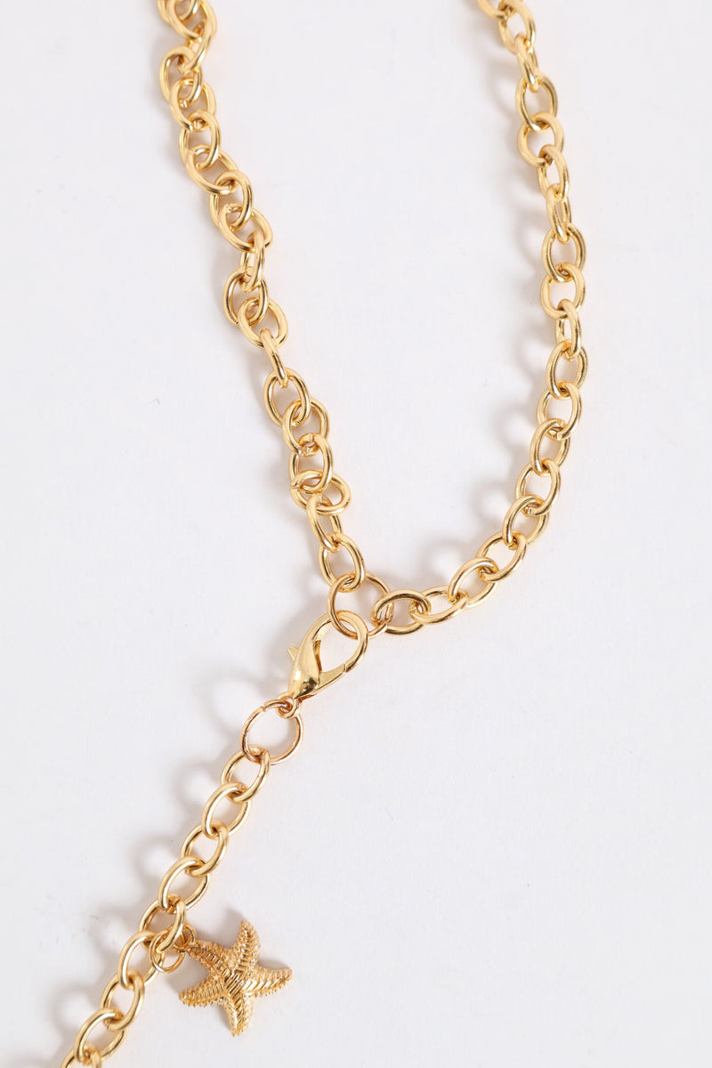 Shell Chain Belt - Gold
