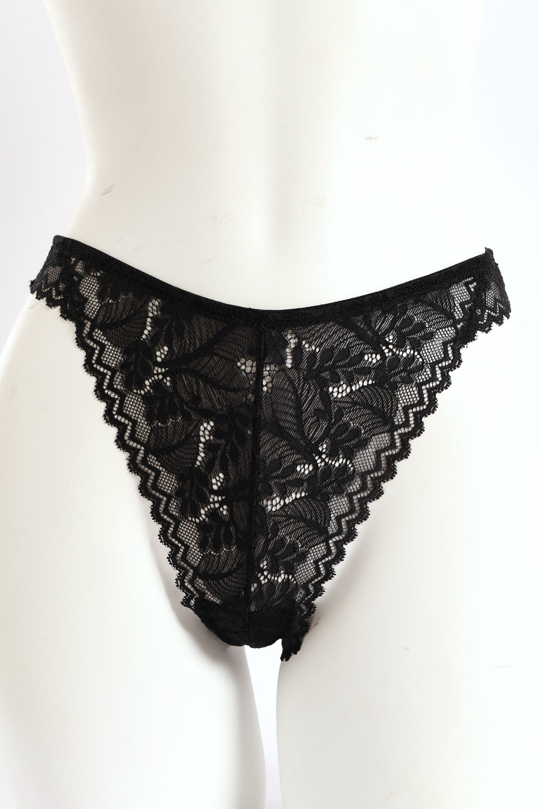 3 Pack Lace G-String Panties - Green/Pink/Black