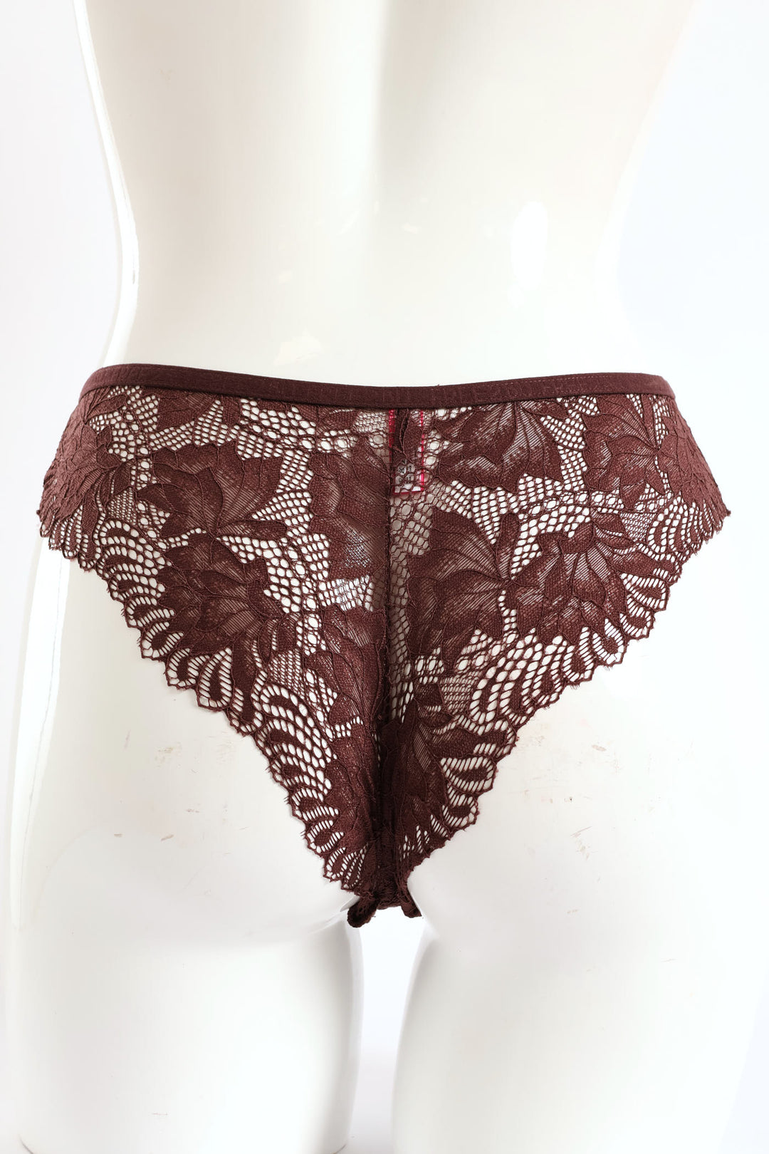 3 Pack Galloon Lace Brazilian Panties - Caramel/Espresso