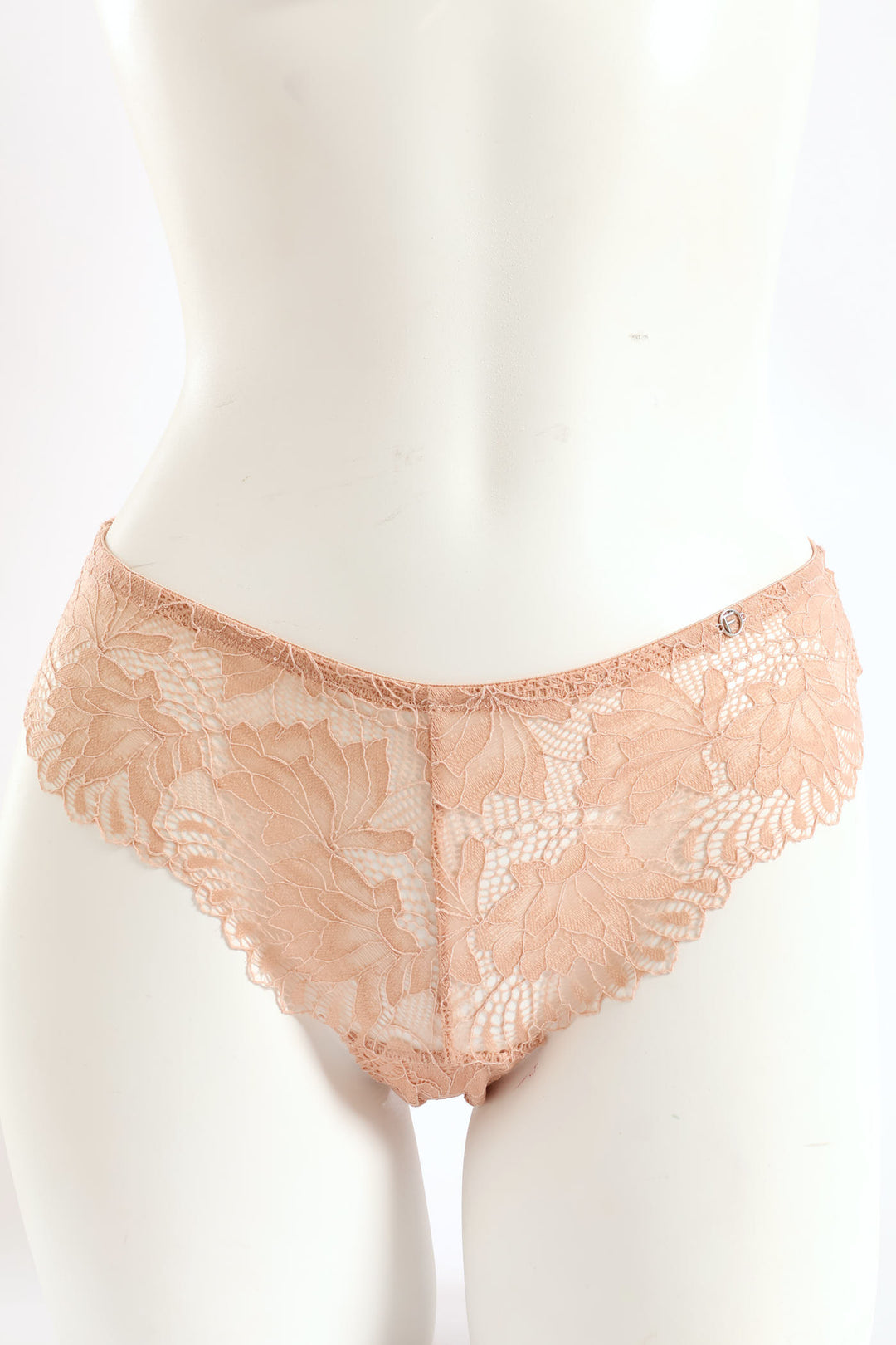 3 Pack Galloon Lace Brazilian Panties - Caramel/Espresso