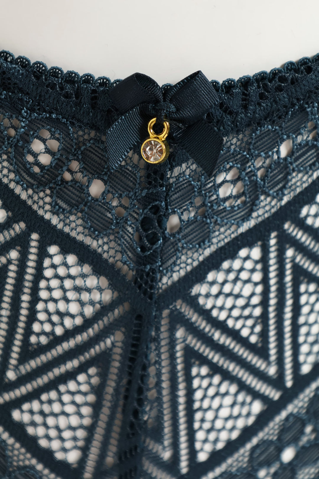 Full Lace Midi Panty - Petrol