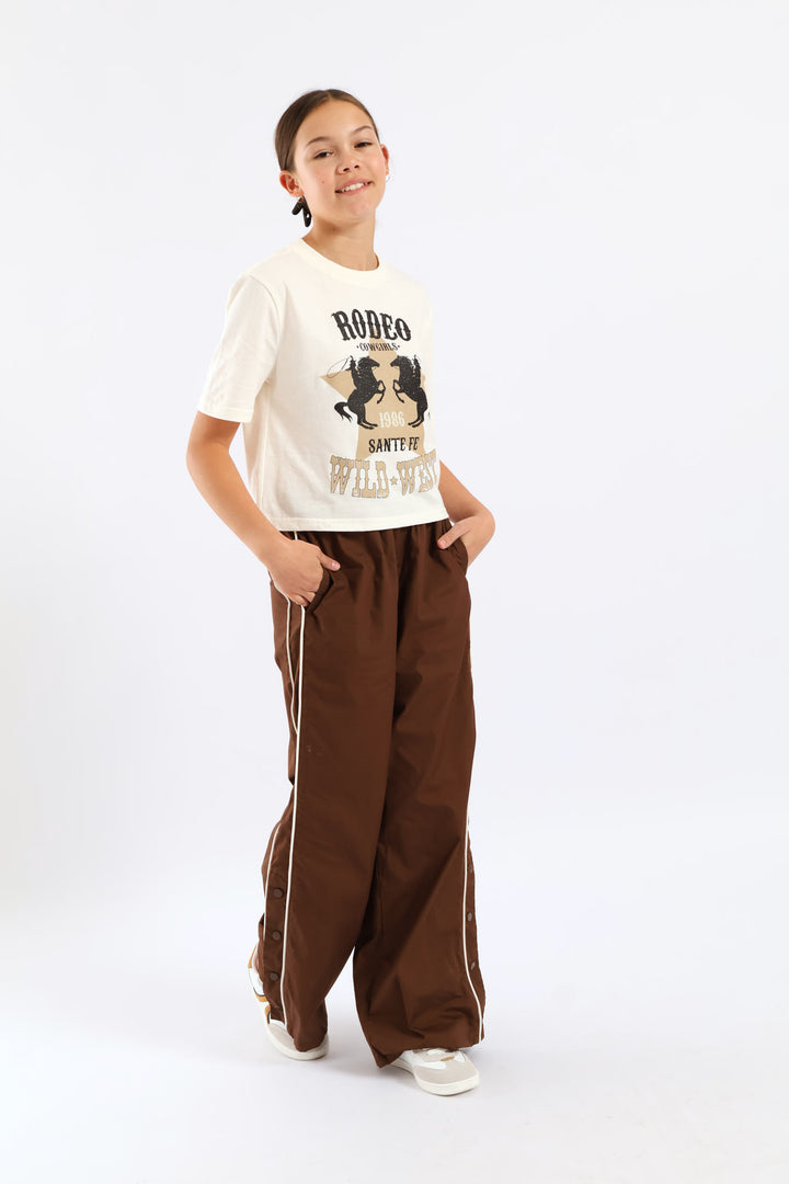 Girls Rodeo Regular Tee - Cream