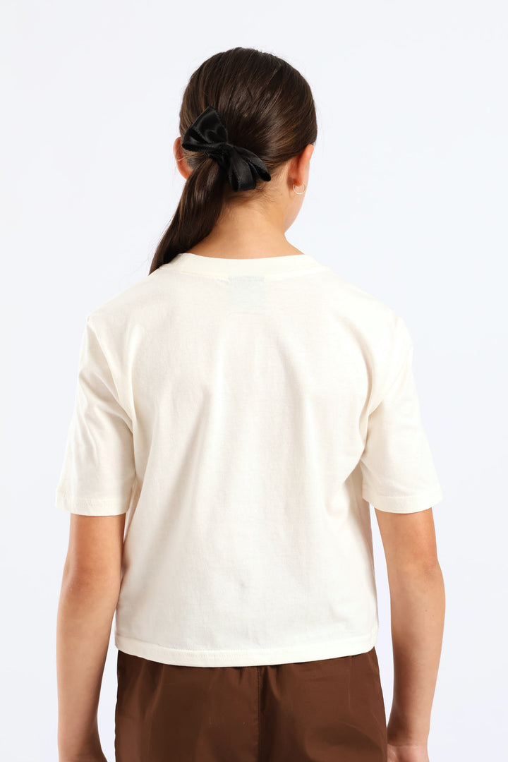Girls Rodeo Regular Tee - Cream