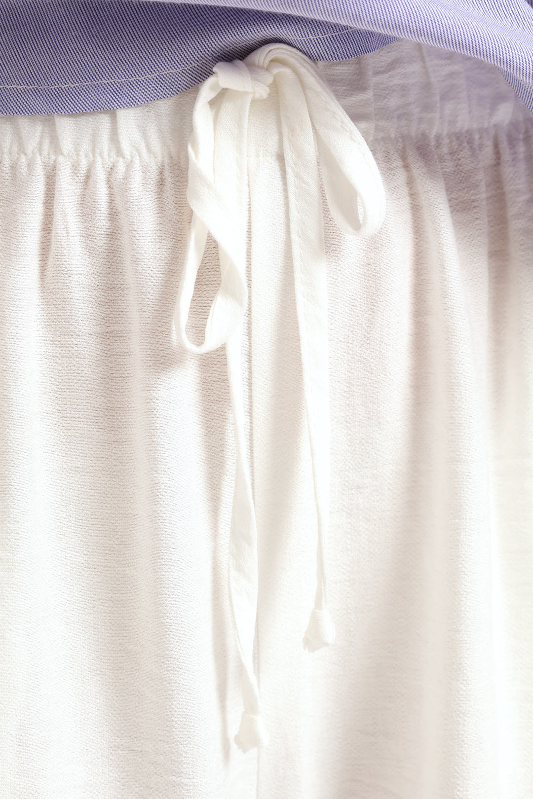 Girls Linen Wideleg Pants - Cream