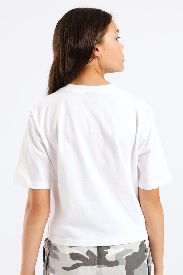 Girls La Oranges Tee - White