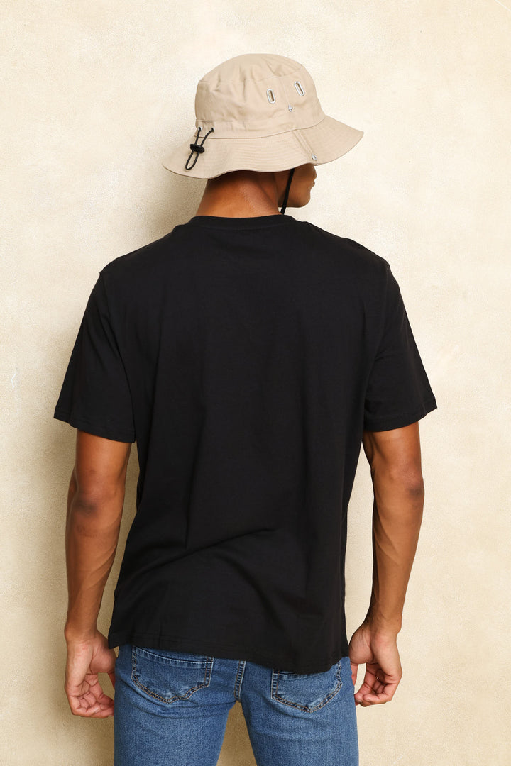 Basic Printed Tee - Black