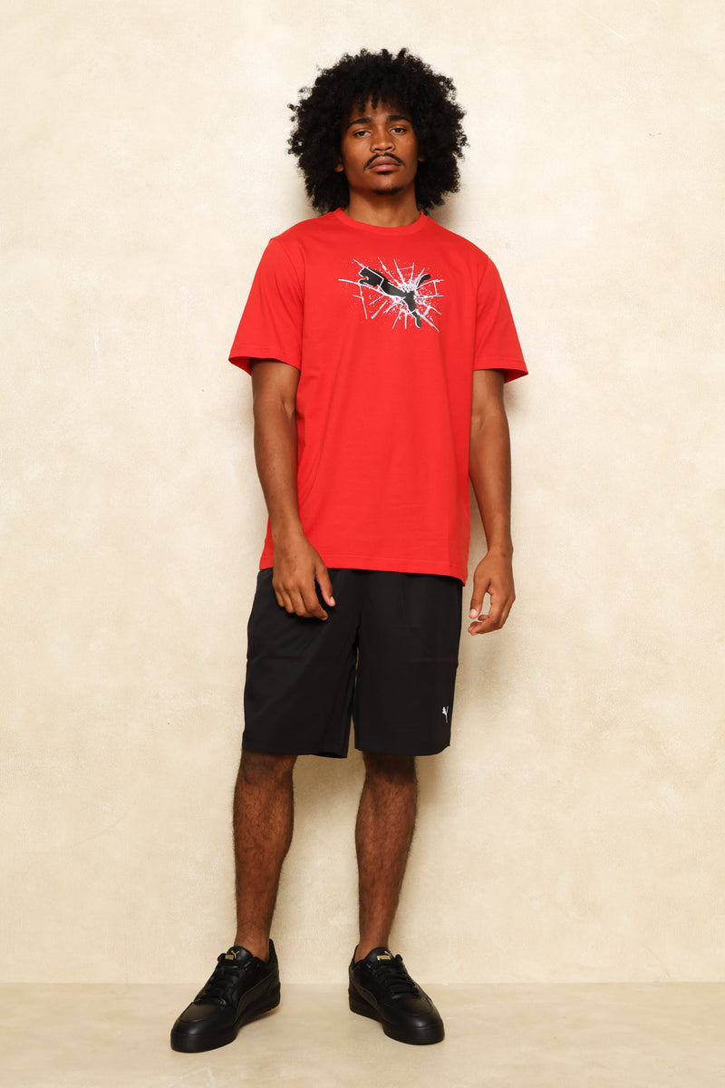 Graphics Cat Logo Tee - Red