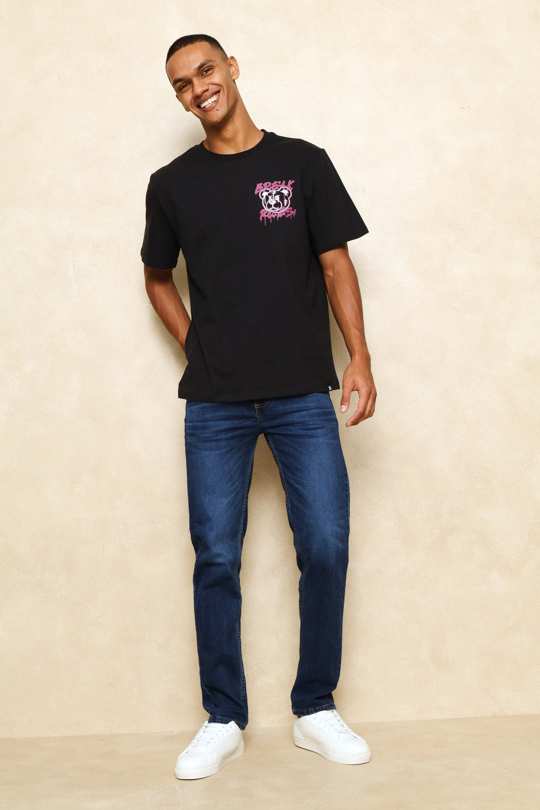 Break Rules Teddy Tee - Black