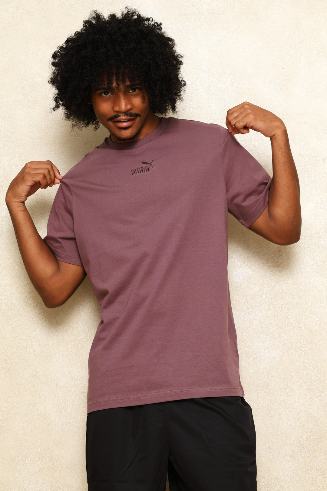 Essential Small No.1 Logo Centered Tee - Burgundy