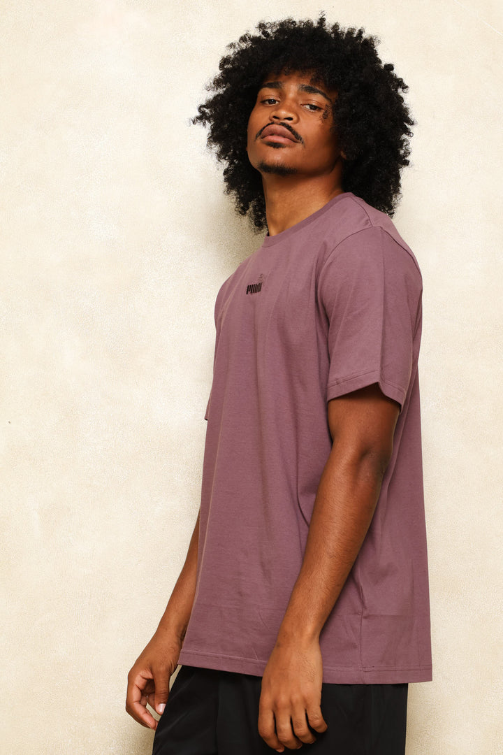 Essential Small No.1 Logo Centered Tee - Burgundy
