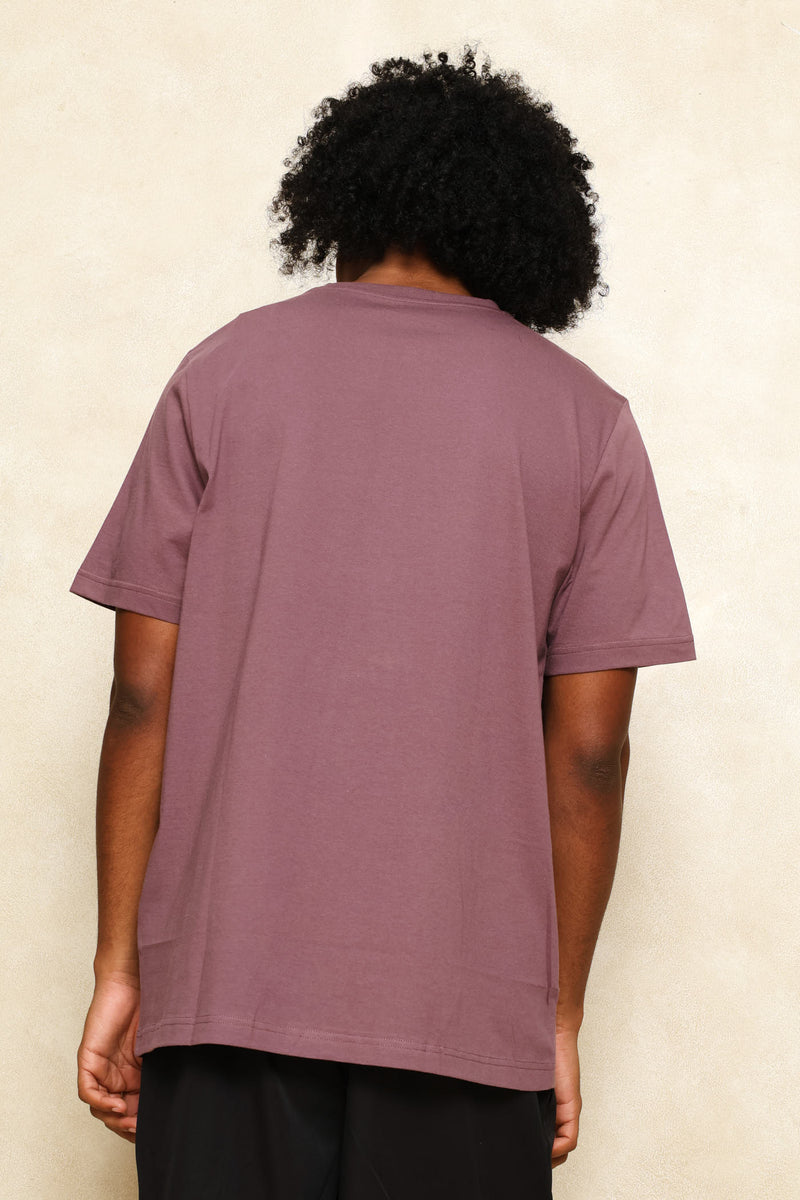 Essential Small No.1 Logo Centered Tee - Burgundy