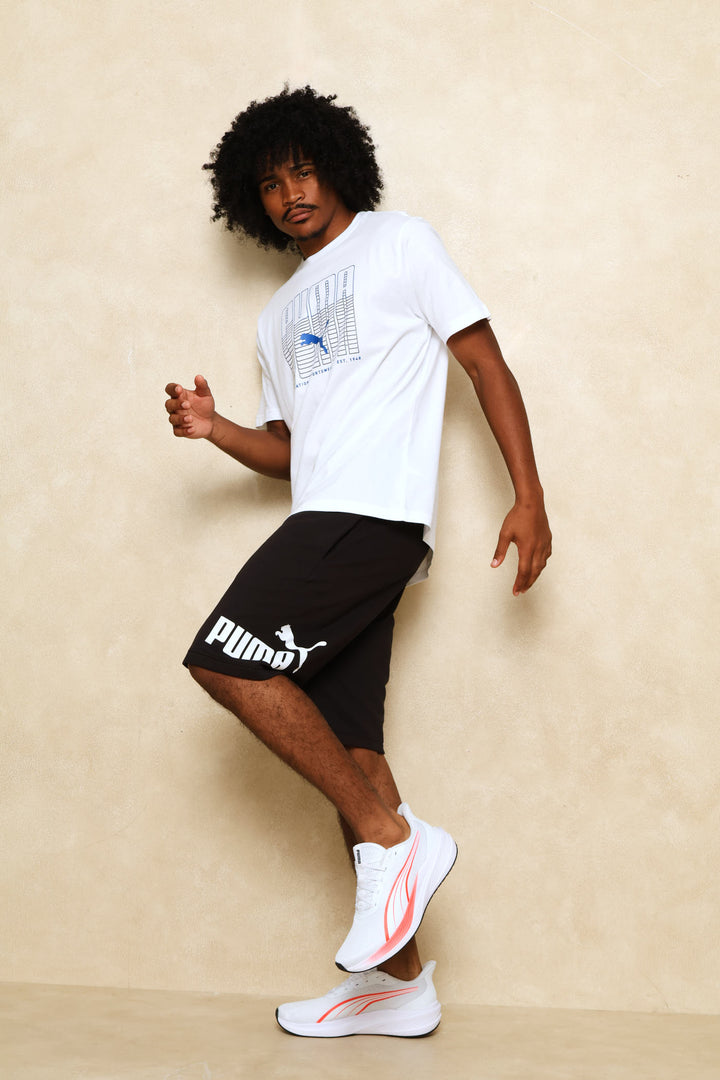 Essential Big No. 1 Logo Shorts - Black