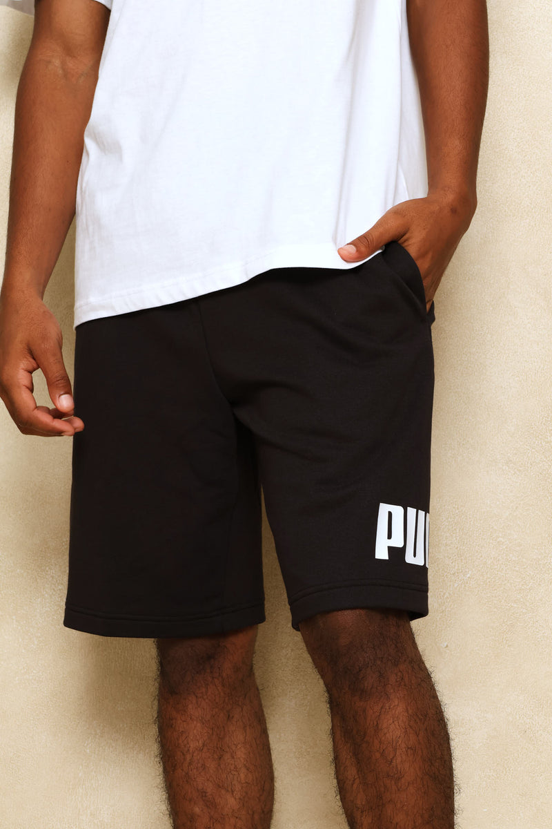 Essential Big No. 1 Logo Shorts - Black