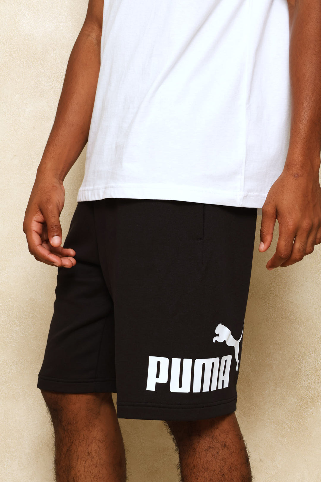Essential Big No. 1 Logo Shorts - Black