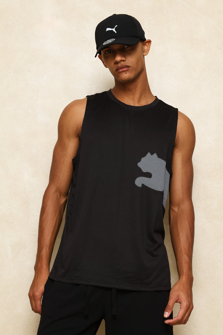 M Tad Big Logo Tank - Black