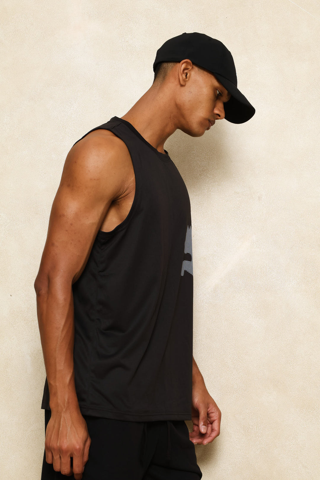 M Tad Big Logo Tank - Black