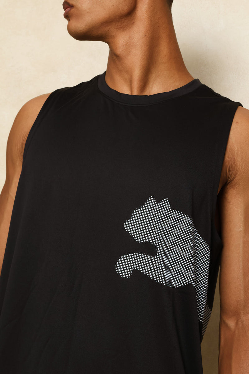 M Tad Big Logo Tank - Black