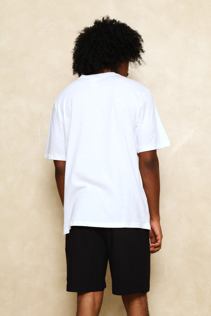 Smile Slogan Tee - White