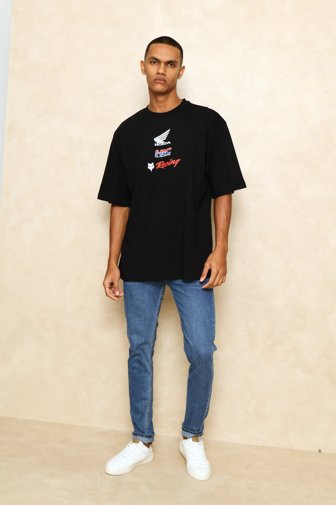 Honda Checker Tee - Black