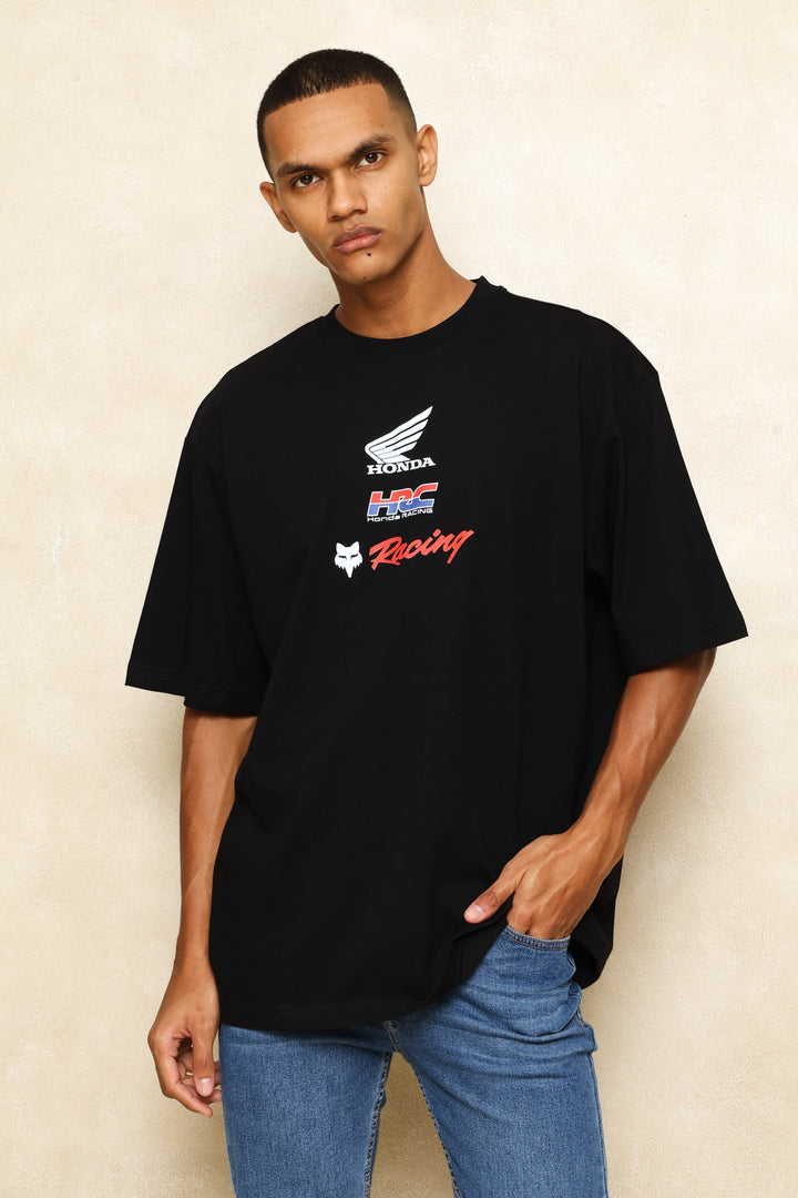 Honda Checker Tee - Black