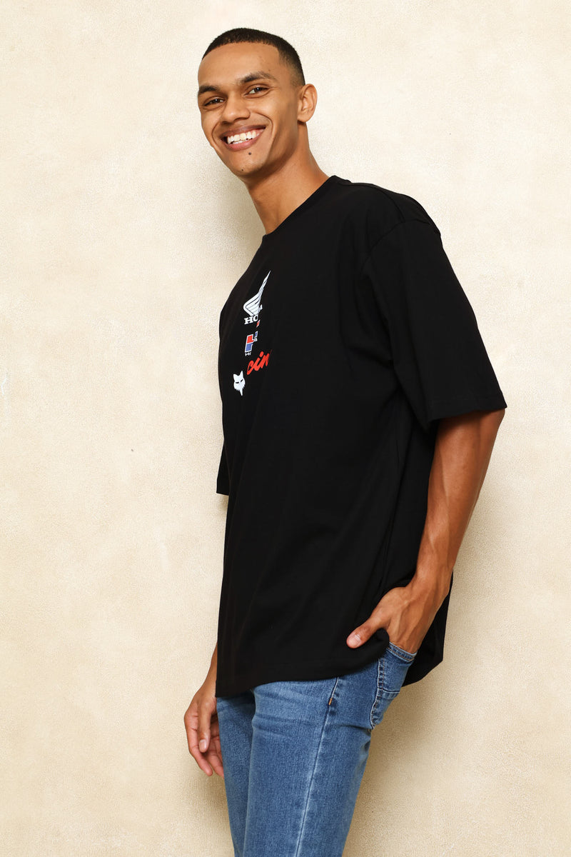 Honda Checker Tee - Black