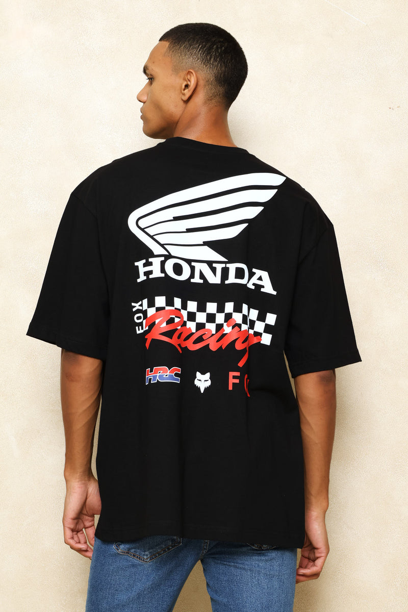 Honda Checker Tee - Black