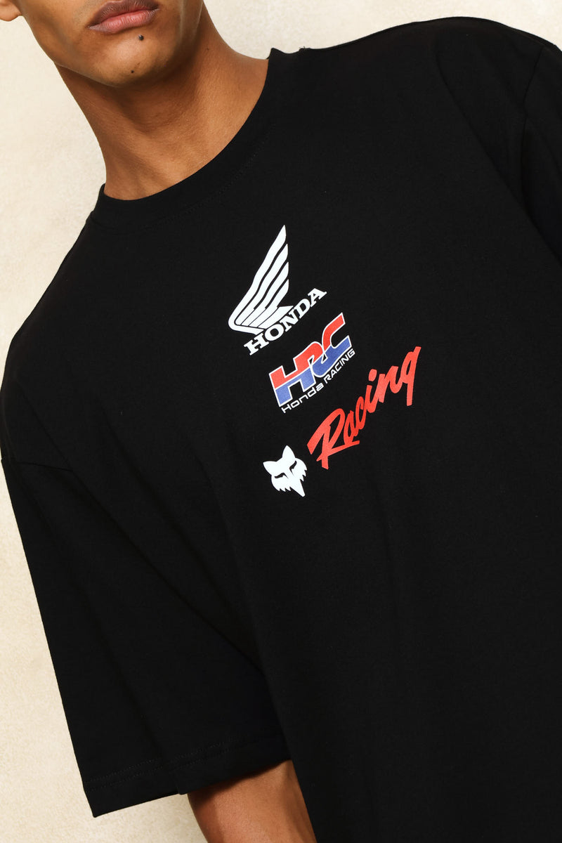 Honda Checker Tee - Black