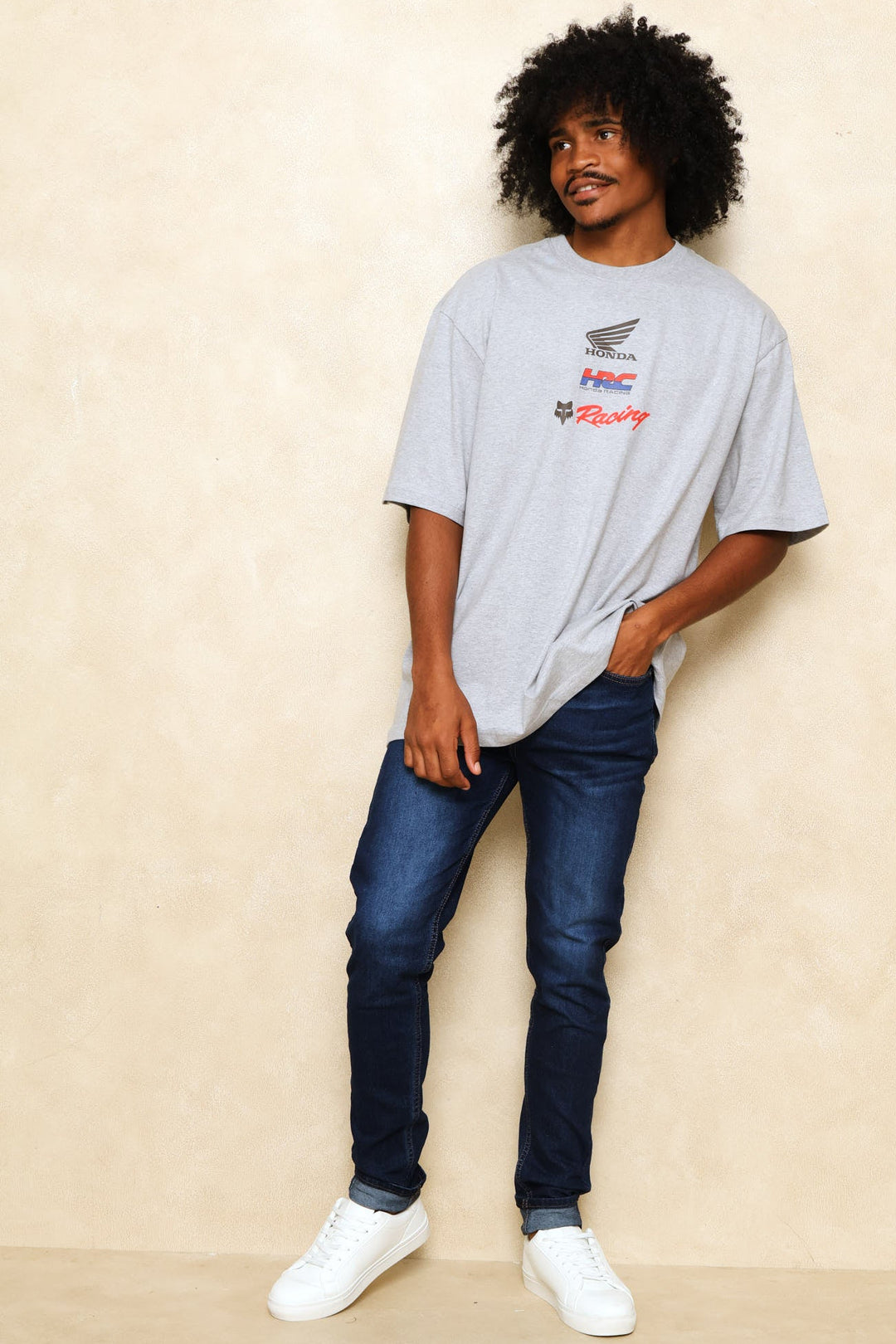 Honda Checker Tee - Grey