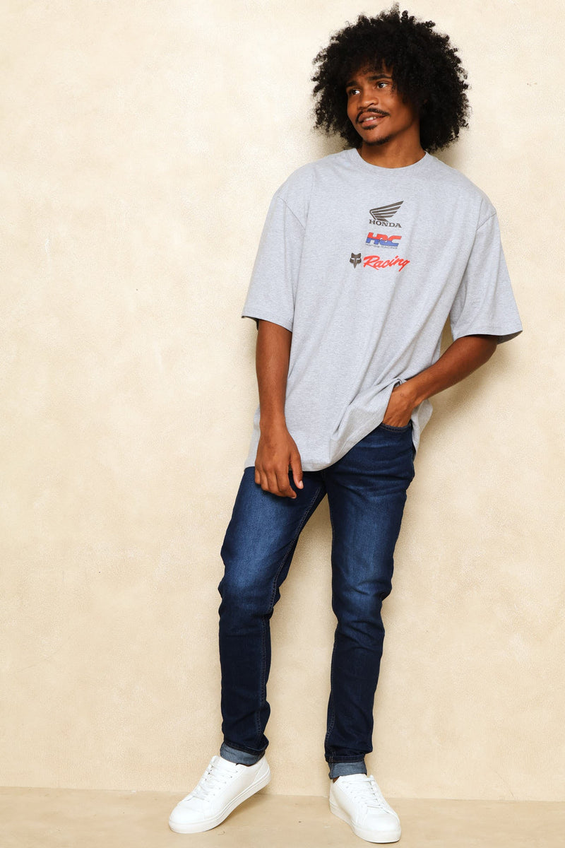 Honda Checker Tee - Grey
