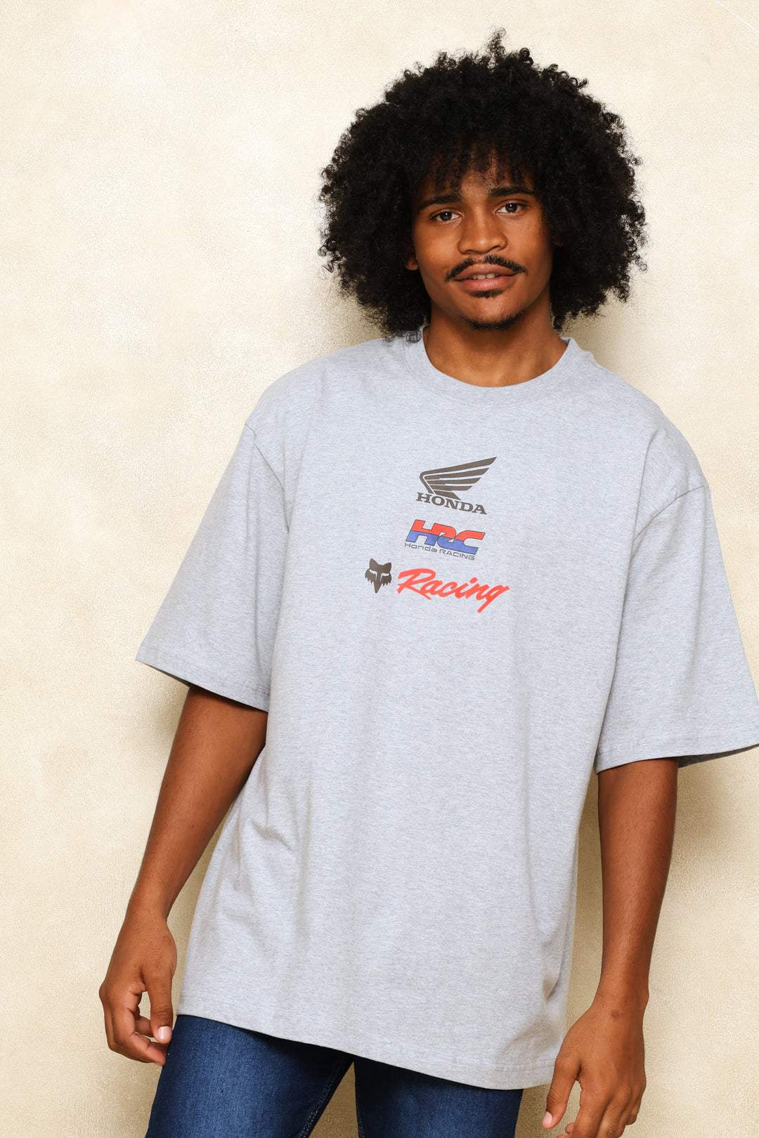 Honda Checker Tee - Grey