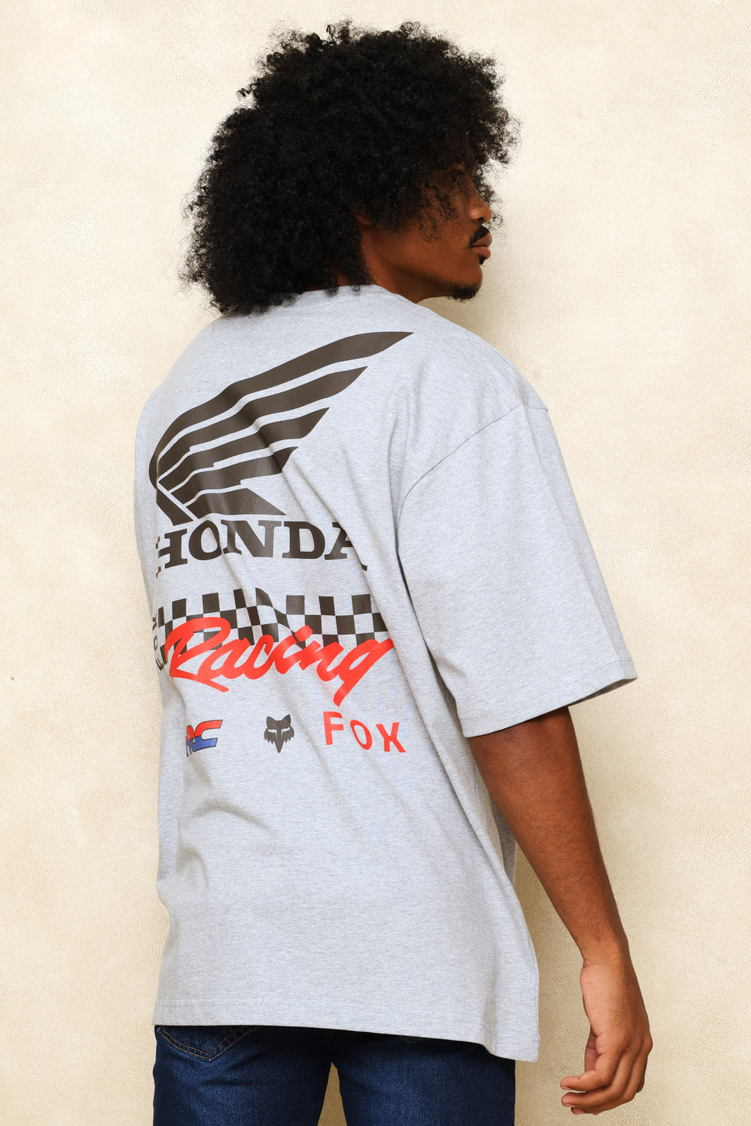 Honda Checker Tee - Grey