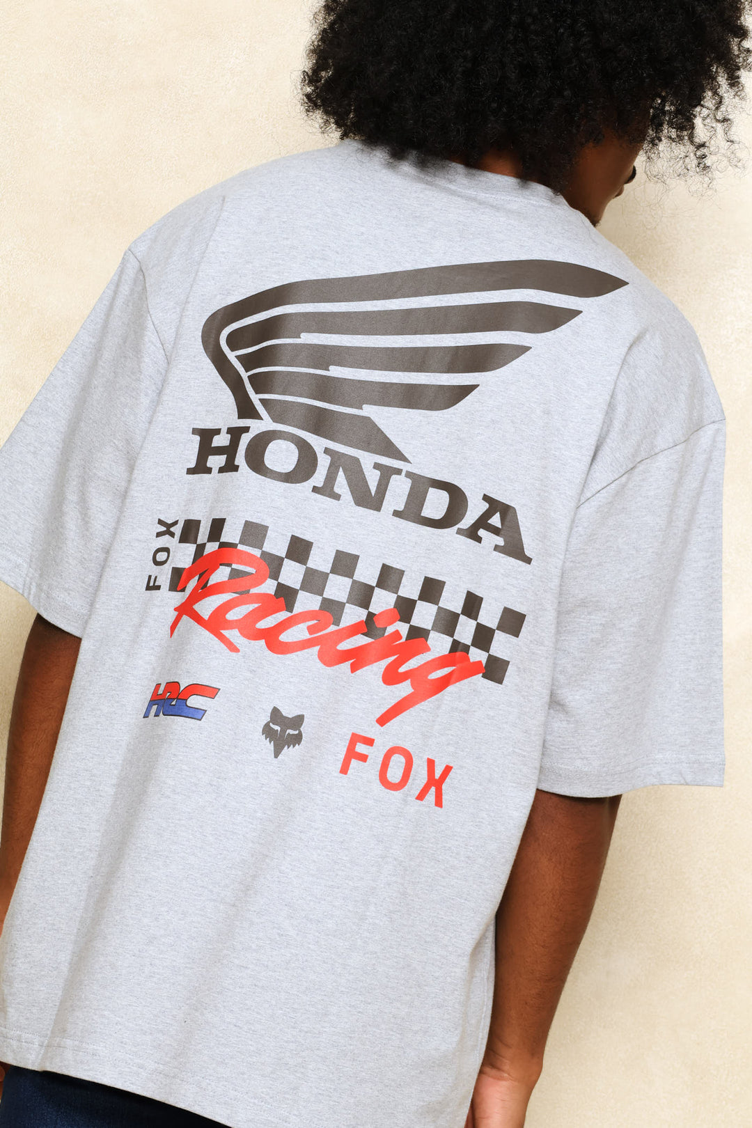 Honda Checker Tee - Grey