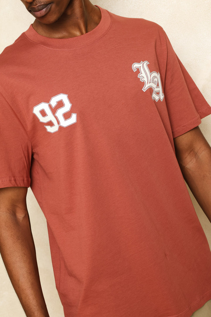 La Number Tee - Brick