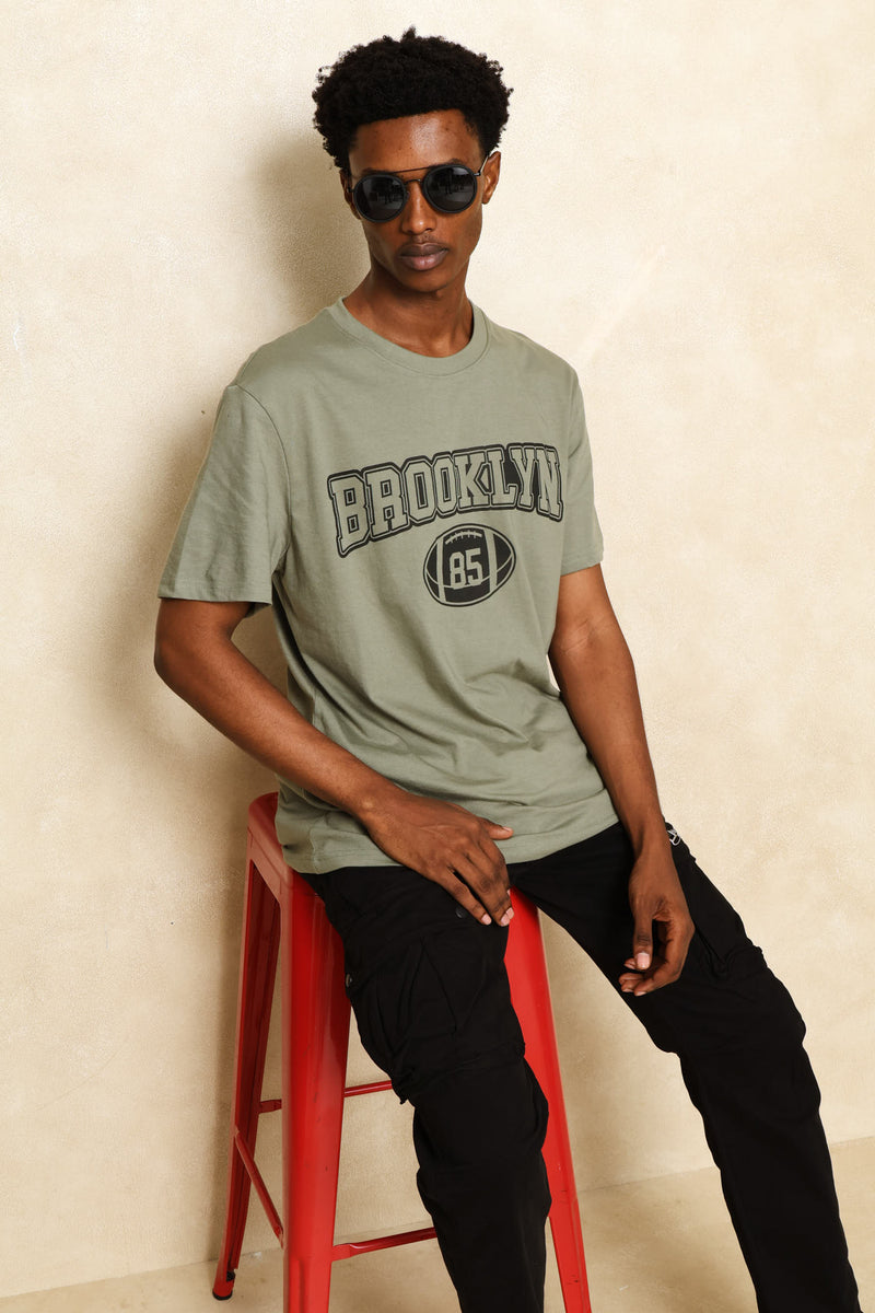 Brooklyn Print Tee - Sage