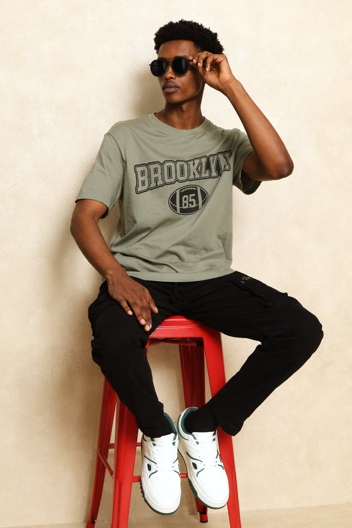 Brooklyn Print Tee - Sage